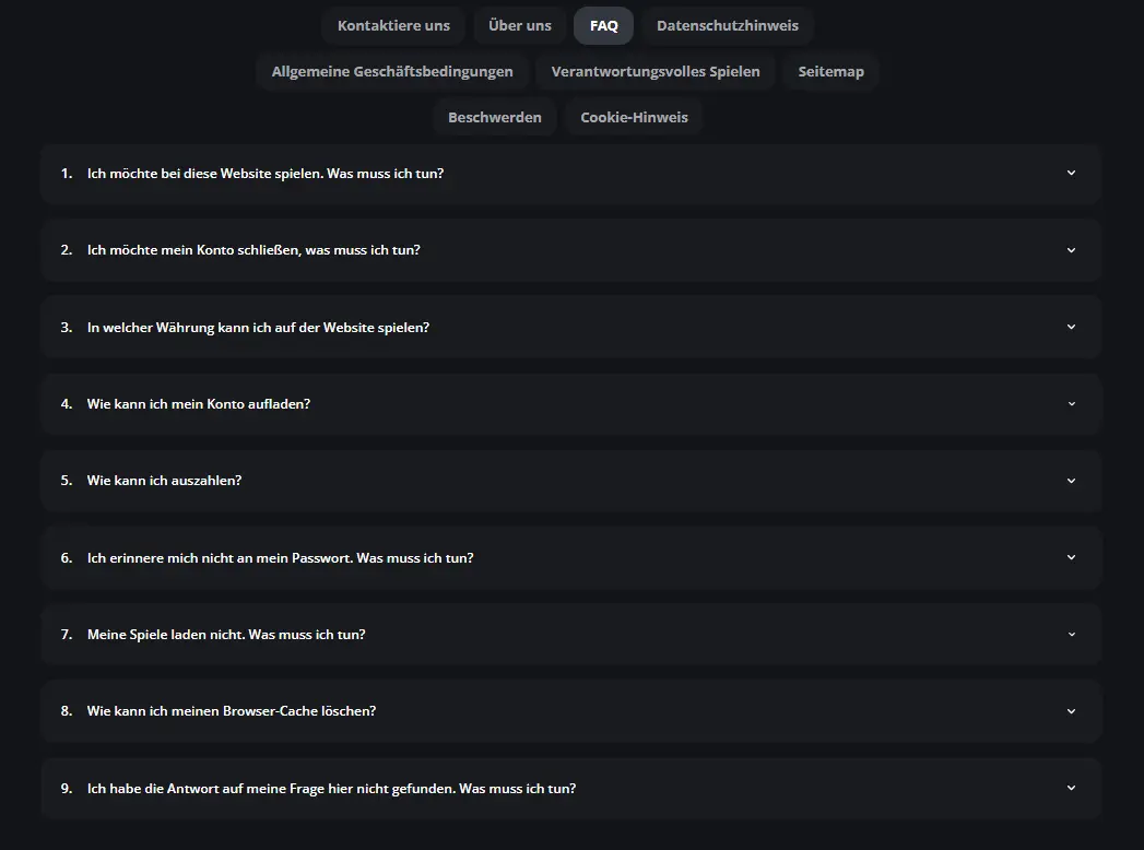 ExciteWin FAQs als Ersatz für den Kundensupport
