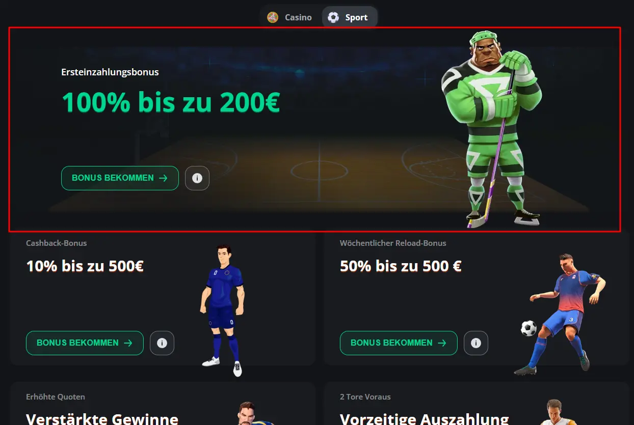 Willkommensbonus und weitere Bonusaktionen beim Sportwettenanbieter ExciteWin