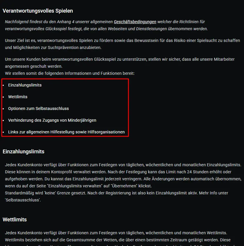 Aufklärung über verantwortungsbewusstes Spielen bei Leonbet
